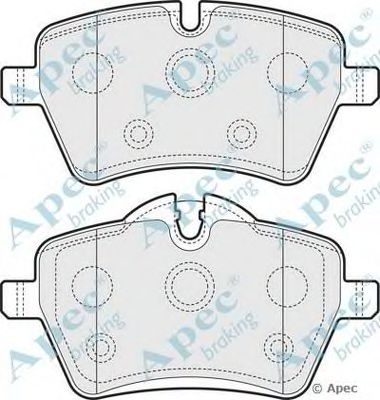 APEC BRAKING pad1577 -  Комплект тормозных колодок, дисковый тормоз